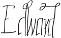 Signature de Édouard VI