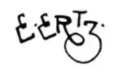 signature d'Edward Frederick Ertz