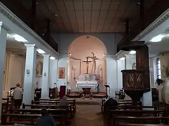 Vue intérieure de la chapelle.