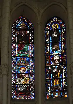 Verrières de personnages des baies 100 et 102.