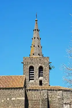 Le clocher vu du sud.