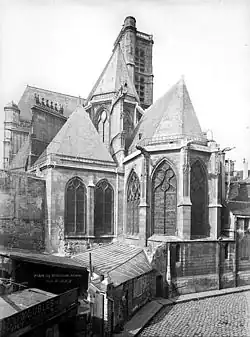 Chevet en 1887 (Jean Eugène Durand, photographe).
