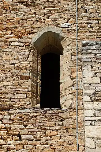 Baie de la face sud du clocher.