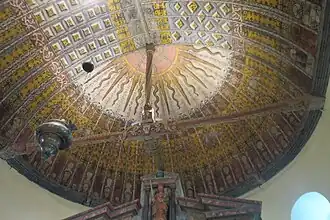 Charpente de l'église Saint-Martin.