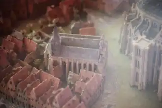 Église paroissiale Saint-Nicolas-en-l'Âtre, plan-relief de la ville d'Arras, 1717