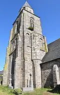 Le clocher-tour du XIIIe classé M.H.