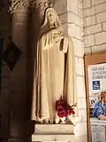 Thérèse aux roses d'après le modèle de la Trappe (1924) - reproduction pour l'église Saint-Martin de Suippes.