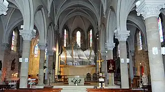 Vue intérieure de l'église.