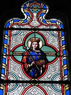 Un vitrail de l'église, en 2007.