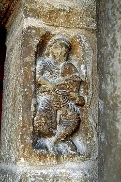 Musicien jouant de la vièle.