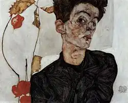 Egon SchieleAutoportraità la lanterne chinoise, vers 1912