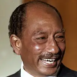 Anouar el-Sadate, président égyptien (1970-1981).