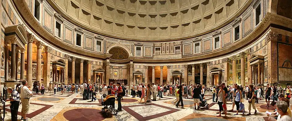 Intérieur du Panthéon de Rome.