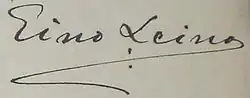 Signature de Eino Leino