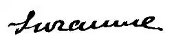 signature de Suzanne Eisendieck