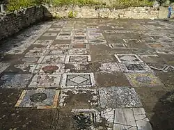 Mosaïque des chevaux.