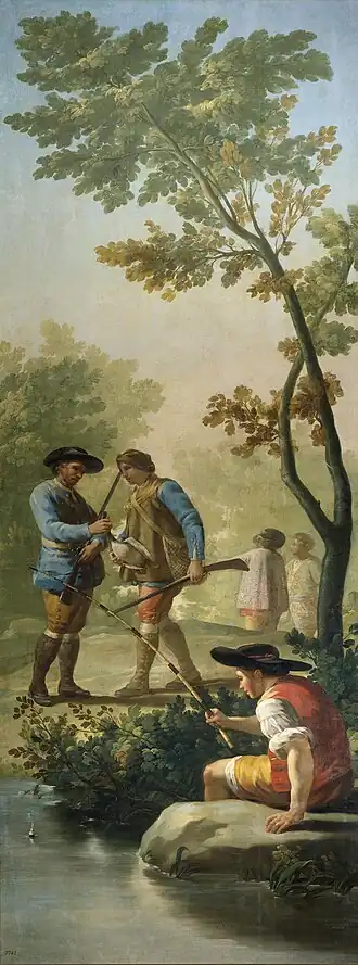 El pescador de caña, de  Francisco de Goya (1775).