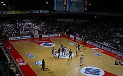 Match de Pro A au Colisée de Chalon-sur-Saône, entre l'Élan Chalon et Clermont (en 2008)