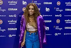 Photo d'Eleni Foureira, deuxième du Concours 2018 et invitée pour l'entracte de l'Eurovision 2019.