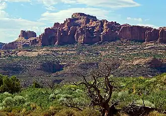 Vue d'Elephant Butte depuis Panorama Point.