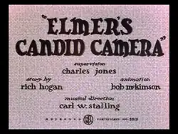 Description de l'image Elmer's Candid Camera title card.png.
