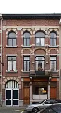 Ixelles, rue Lanfrayn° 29A (à gauche) et 29 (à droite).Style éclectique (1901).