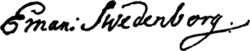signature d'Emanuel Swedenborg