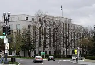 Vue de la mission diplomatique