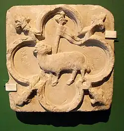 Emblème de la ville basse de Carcassonne (XIVe&nbsp;siècle).