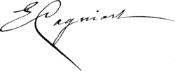 signature d'Émile Cagniart