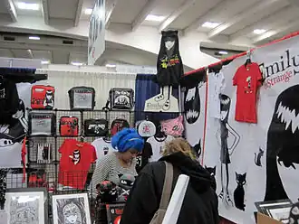 Stand Emily the Strange à WonderCon en 2010.