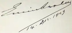 signature d'Emin Arslan