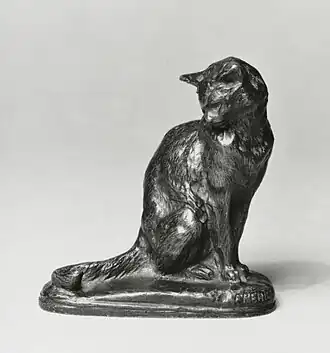Frémiet, Chat assis, Walters Art Museum..