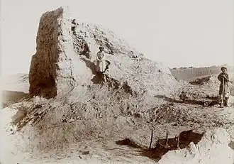 Fouilles des ruines en 1906.