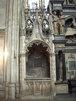 Photo de l'enfeu de Pierre de Brézé et de sa femme Jeanne du Bec-Crespin