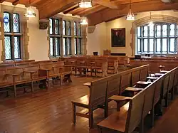 La salle de classe anglaise.