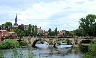 Le English Bridge sur la Severn.