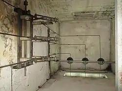 Arrivée intérieure sur sectionneur.