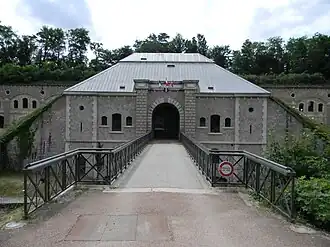 Entrée du fort du Bruissin.