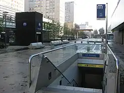 Vue vers l'est (avenue Winston Churchill).