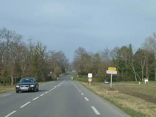 Entrée dans Montardon.