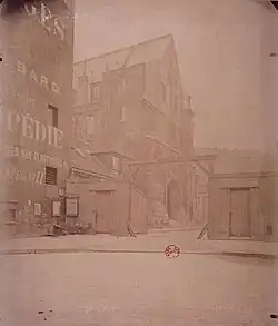 Entrée du couvent des Cordeliers de Paris au no&nbsp;15, photographie d'Eugène Atget (1899).