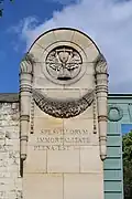 Détail de la façade est.