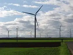 Parc éolien à Janville.