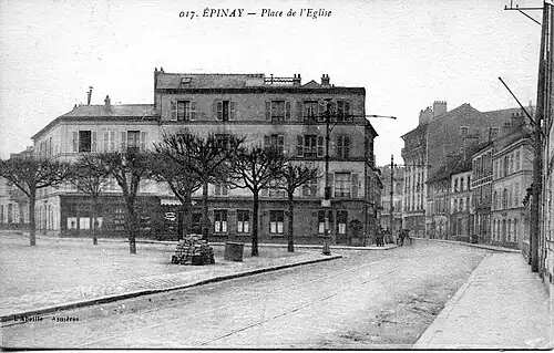Épinay: Place de l'Église à la rue de Paris