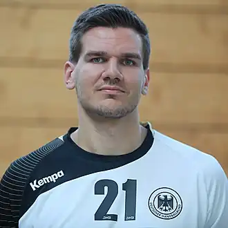 Erik Schmidt sous le maillot de la sélection allemande le 16 septembre 2014