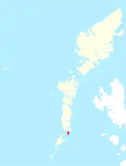 Carte des Hébrides extérieures