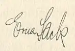 signature d'Erna Sack