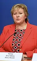 NorvègeErna Solberg, Première ministre