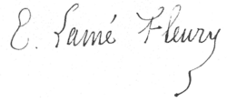 signature d'Ernest Lamé-Fleury